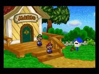 une photo d'Ã©cran de Paper Mario sur Nintendo 64